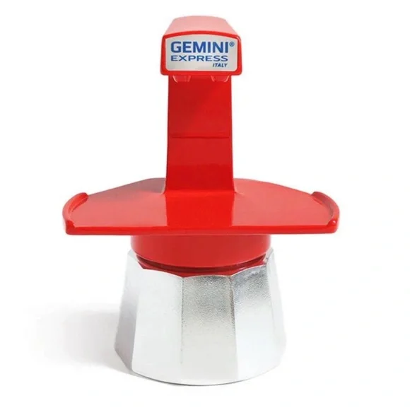 Gemini Express stovetop espresso maker in red - Picture 2 of 16